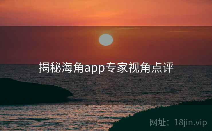 揭秘海角app专家视角点评