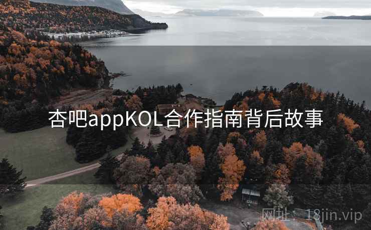 杏吧appKOL合作指南背后故事