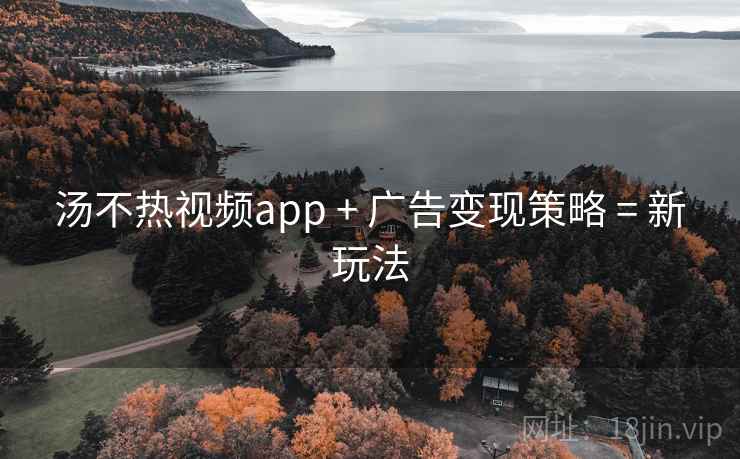 汤不热视频app + 广告变现策略 = 新玩法
